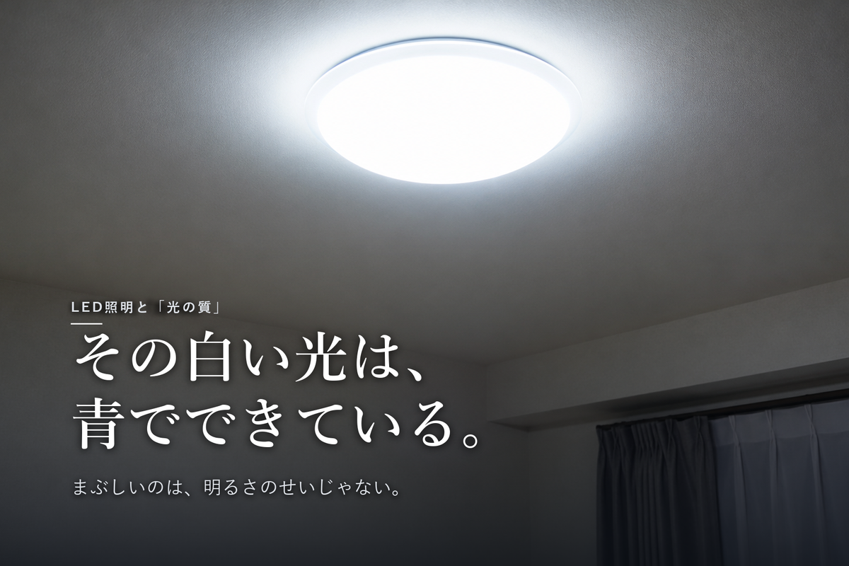 LED照明がまぶしい・目が疲れるのはなぜ？