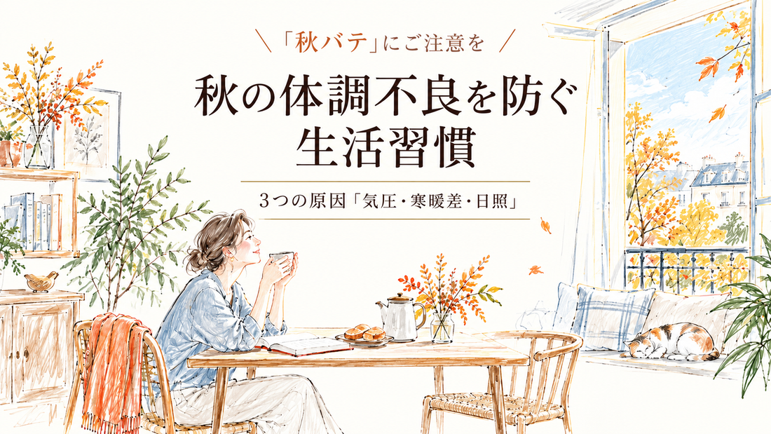 夏終わりの疲労感・食欲不振「秋バテ」にご注意を。秋の体調不良を防ぐ生活習慣