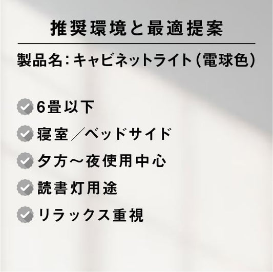 陽光LED照明 キャビネットライト［高演色電球色］