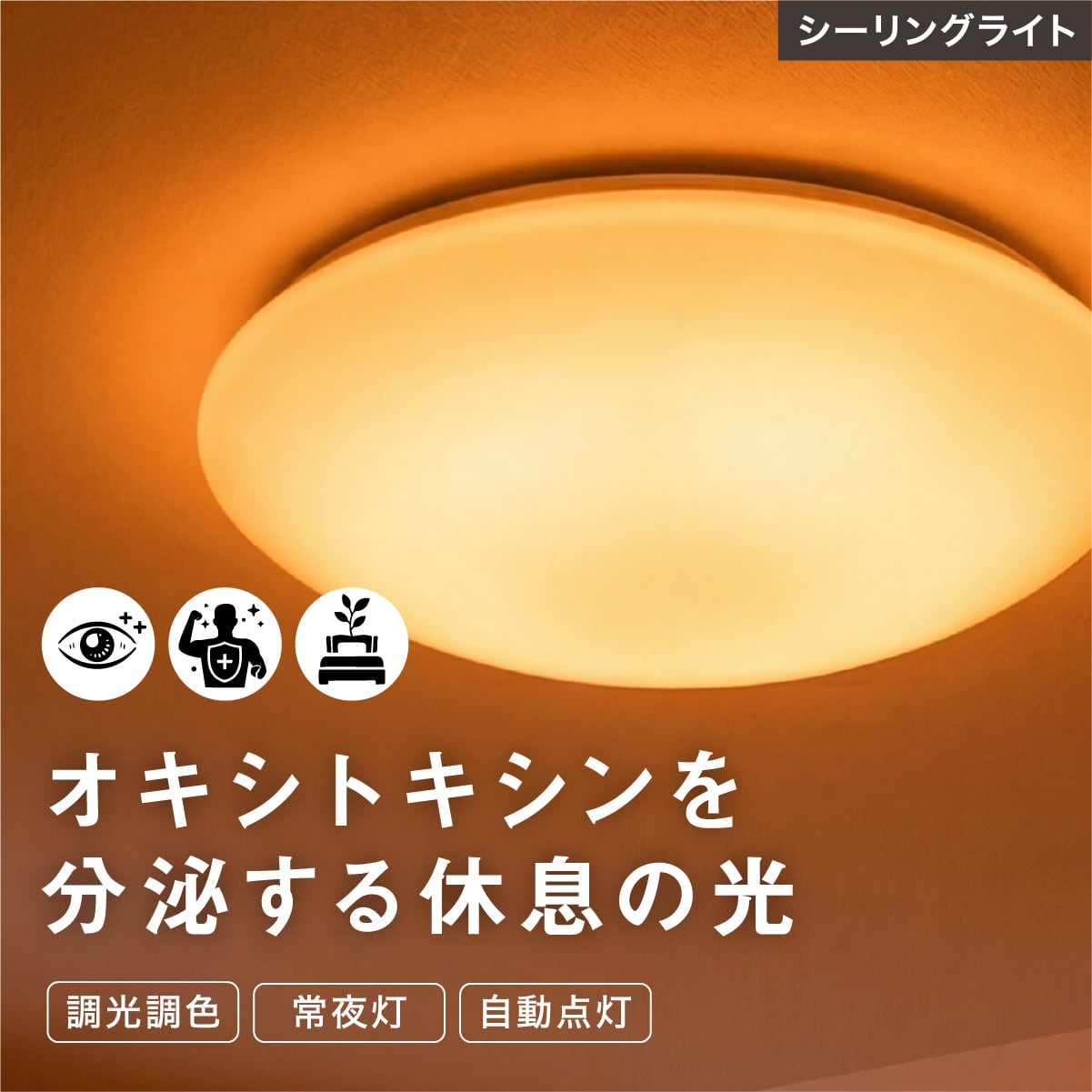 陽光LED照明 家庭用シーリングライト［1600K］（予約注文）